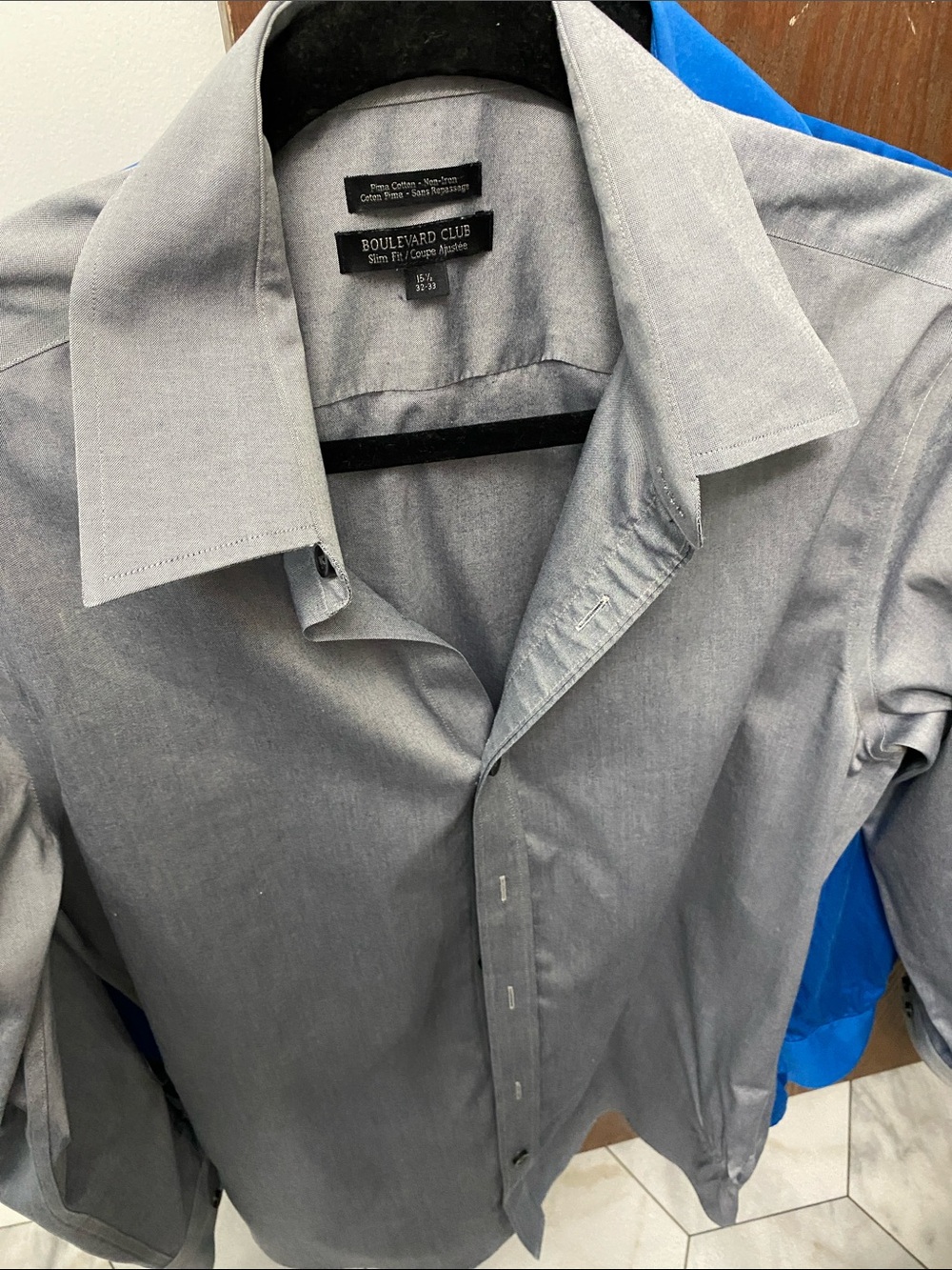 Men's Gray Dress Shirt